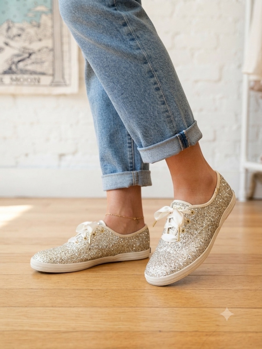 Keds x Kate Spade New York Glitter Sneakers